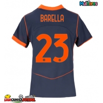 Camisa de Futebol Inter Milan Nicolo Barella #23 Equipamento Alternativo Mulheres 2025-26 Manga Curta